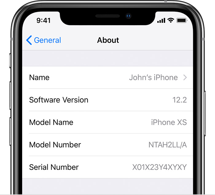 Apple iphone serial number format